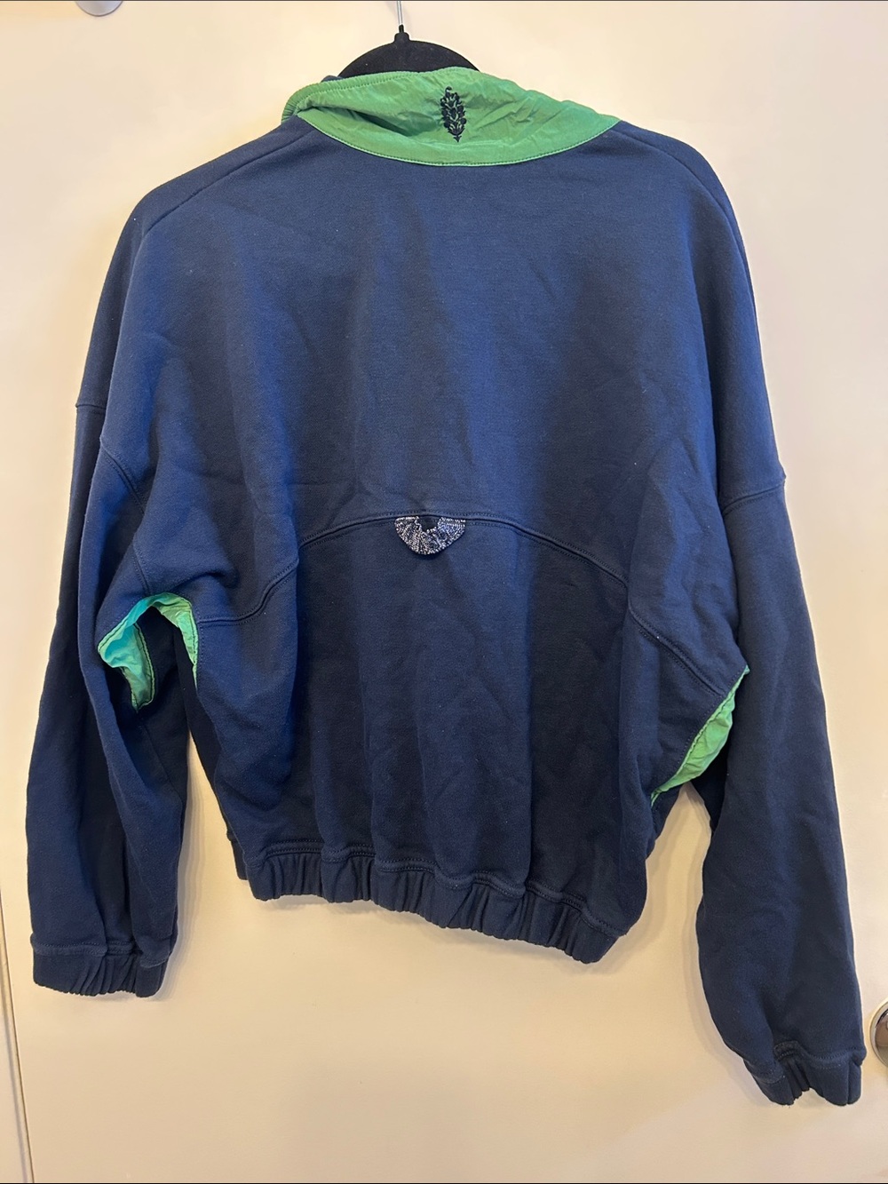 FP Movement by Free People Navy & Green Pullover Snap-Front Jacket - Picture 3 of 3